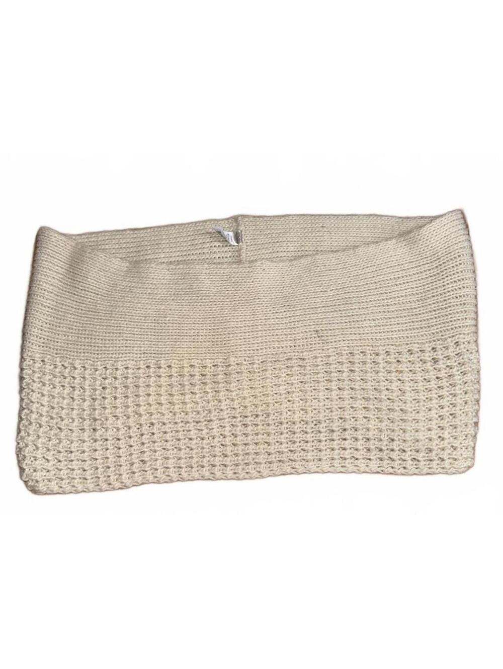 West Loop Cream Knit Infinity Scarf